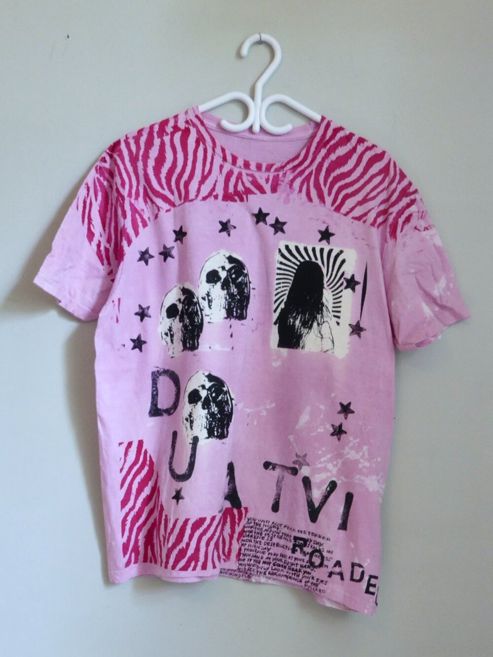 Handcrafted Color-Stained Silkscreen Art Tee